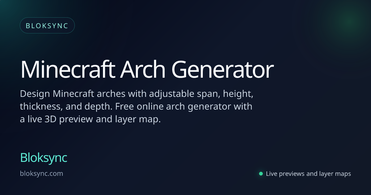 Arch Linux Minecraft Customization Minecraft Arch Generator | Bloksync
